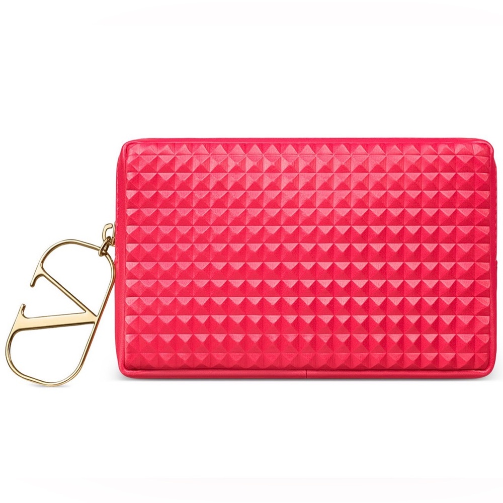 Valentino Beauty Pouch Red Travel bag makeup clutch